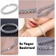 Diamond Cut Zircon Platinum Plated Bracelet